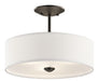 Myhouse Lighting Kichler - 43675OZ - Three Light Semi Flush Mount - Shailene - Olde Bronze