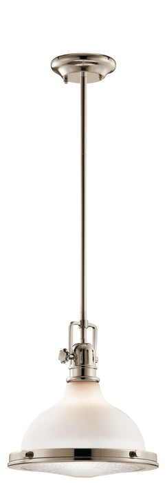 Myhouse Lighting Kichler - 43765PN - One Light Pendant - Hatteras Bay - Polished Nickel