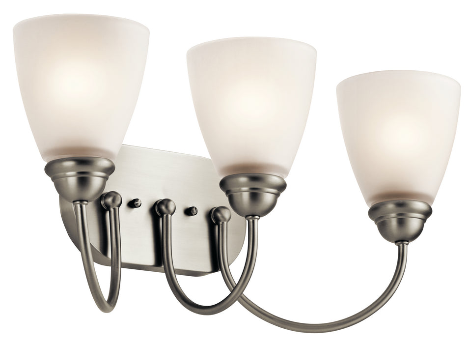 Myhouse Lighting Kichler - 45639NI - Three Light Bath - Jolie - Brushed Nickel