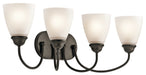 Myhouse Lighting Kichler - 45640OZ - Four Light Bath - Jolie - Olde Bronze