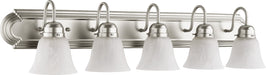 Myhouse Lighting Quorum - 5094-5-165 - Five Light Vanity - 5094 Vanities - Satin Nickel