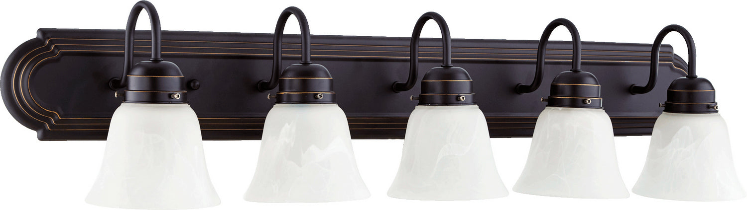 Myhouse Lighting Quorum - 5094-5-195 - Five Light Vanity - 5094 Vanities - Old World