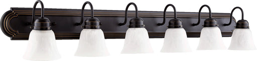 Myhouse Lighting Quorum - 5094-6-195 - Six Light Vanity - 5094 Vanities - Old World