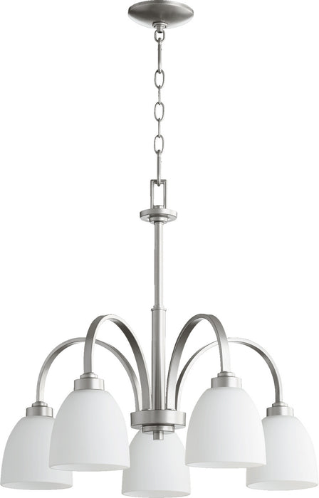 Myhouse Lighting Quorum - 6360-5-64 - Five Light Chandelier - Reyes - Classic Nickel