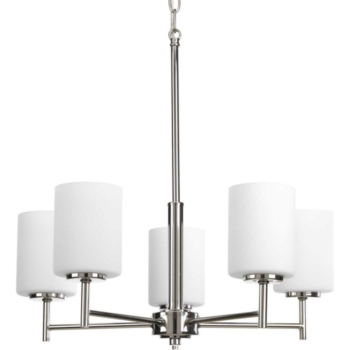 Myhouse Lighting Progress Lighting - P4319-104 - Five Light Chandelier - Replay - Polished Nickel