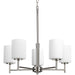 Myhouse Lighting Progress Lighting - P4319-104 - Five Light Chandelier - Replay - Polished Nickel