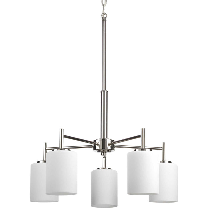 Myhouse Lighting Progress Lighting - P4319-104 - Five Light Chandelier - Replay - Polished Nickel