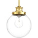 Myhouse Lighting Progress Lighting - P5067-137 - One Light Pendant - Penn - Natural Brass