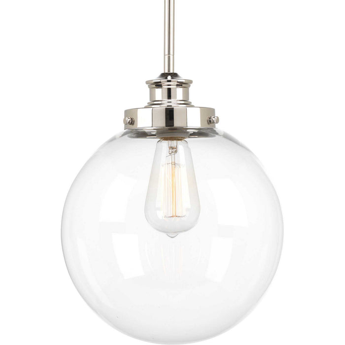 Myhouse Lighting Progress Lighting - P5070-104 - One Light Pendant - Penn - Polished Nickel