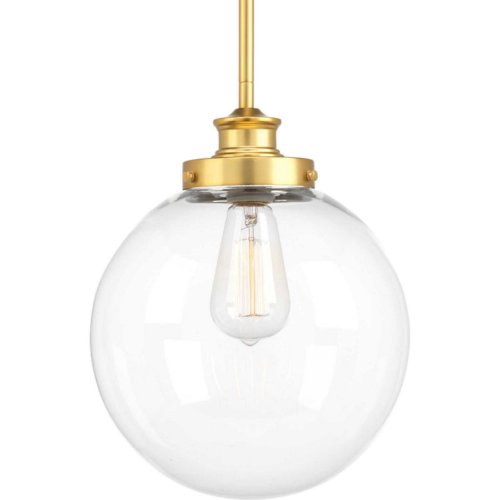Myhouse Lighting Progress Lighting - P5070-137 - One Light Pendant - Penn - Natural Brass