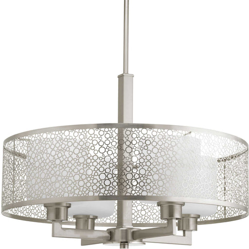 Myhouse Lighting Progress Lighting - P5156-09 - Four Light Pendant - Mingle - Brushed Nickel