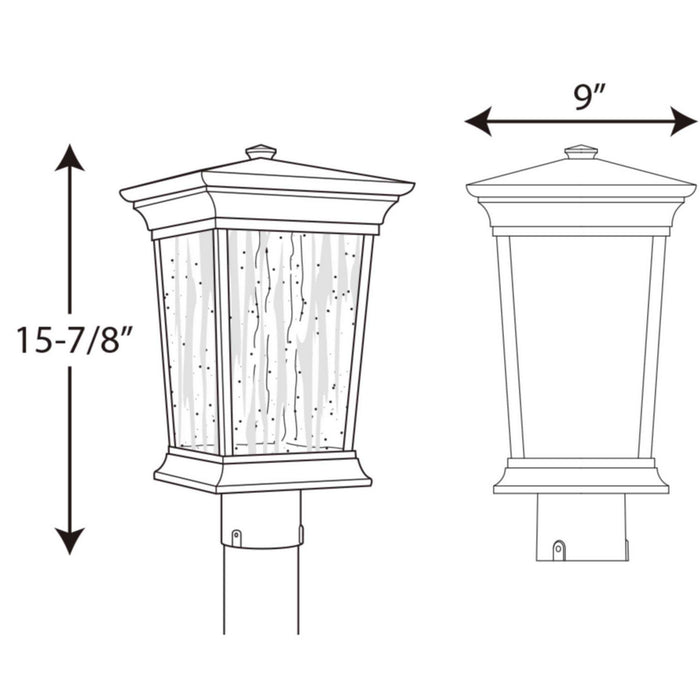 Myhouse Lighting Progress Lighting - P6427-3130K9 - LED Post Lantern - Arrive Led - Black