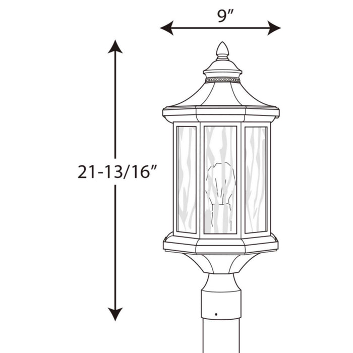 Myhouse Lighting Progress Lighting - P6429-31 - One Light Post Lantern - Edition - Black