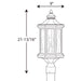 Myhouse Lighting Progress Lighting - P6429-31 - One Light Post Lantern - Edition - Black