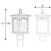 Myhouse Lighting Progress Lighting - P6452-20 - One Light Post Lantern - Residence - Antique Bronze