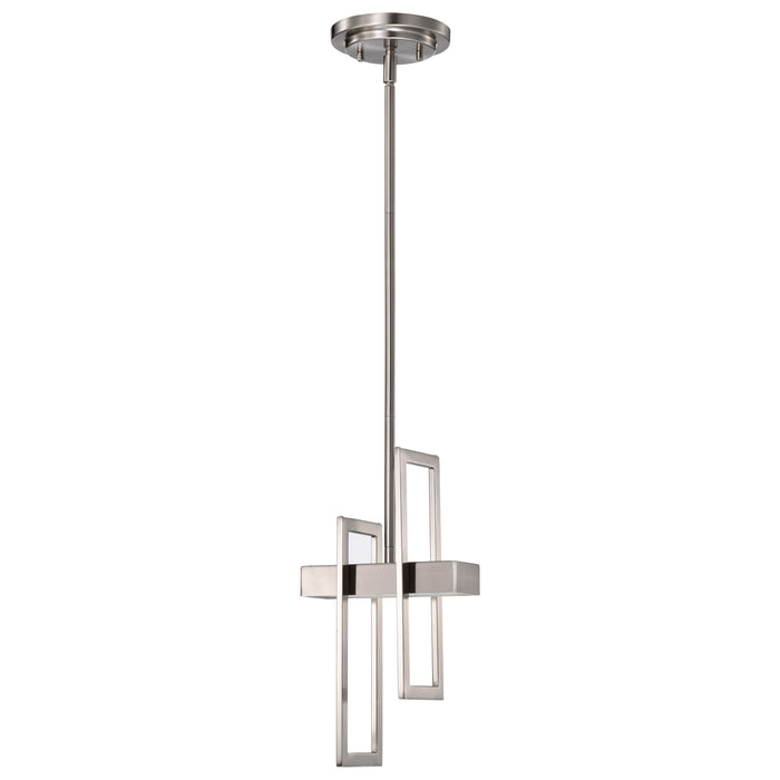 Frame LED Pendant in Brushed Nickel