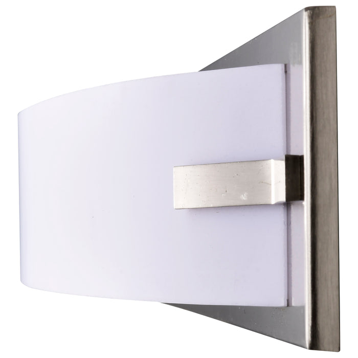 Bow LED Vanity in Brushed Nickel