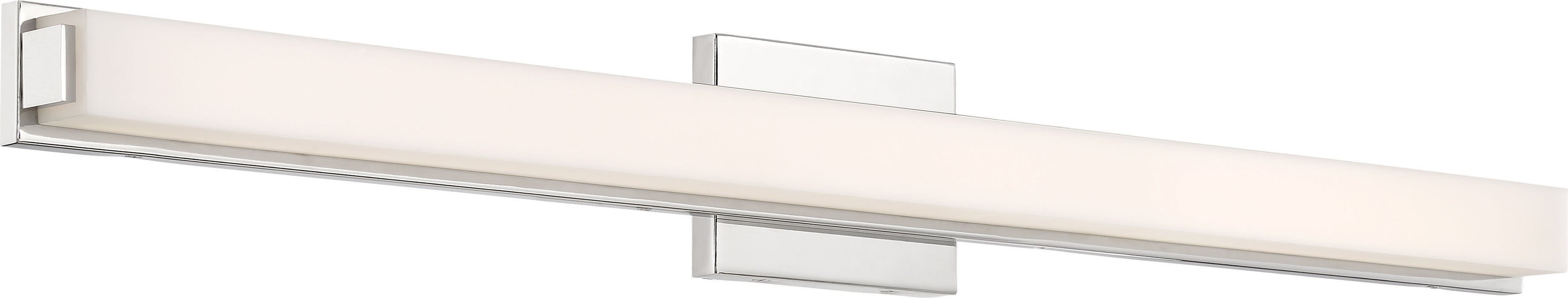 Slick LED Vanity in Polished Nickel