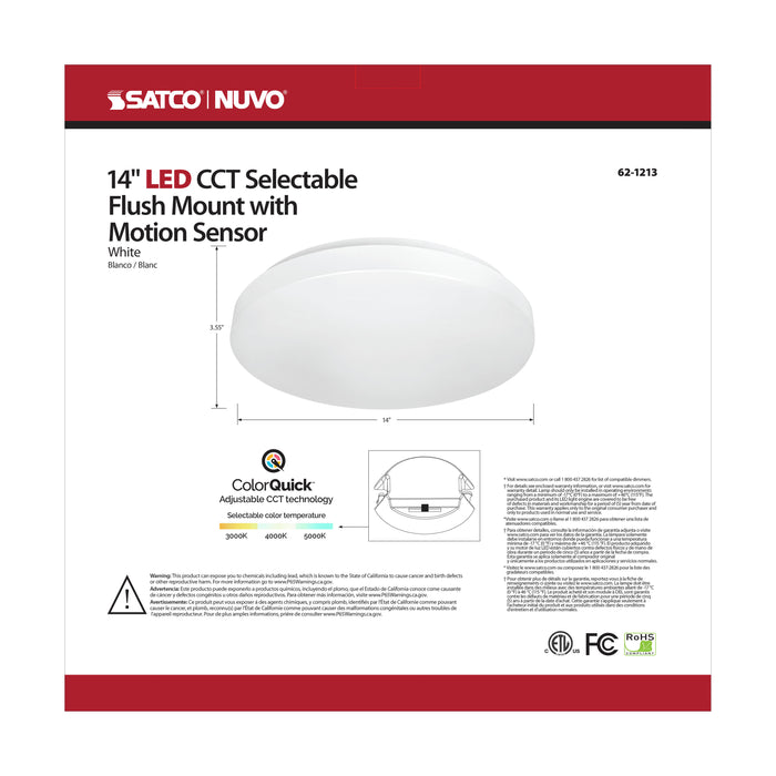 LED Flush Mount in White