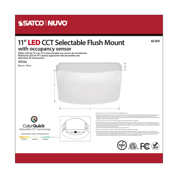 LED Flush Mount in White