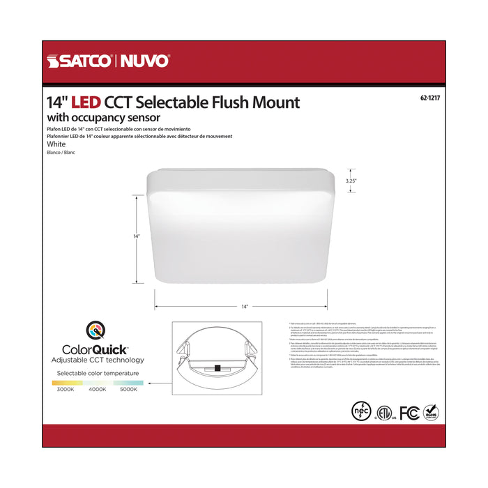 LED Flush Mount in White