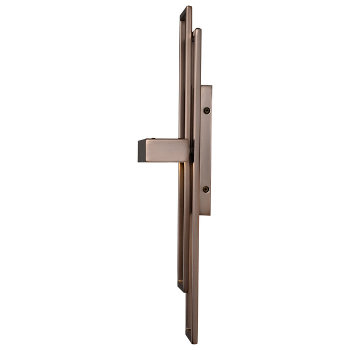 Frame LED Wall Sconce in Hazel Bronze