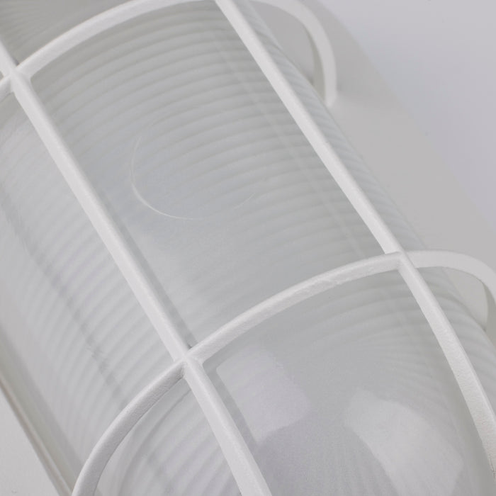 LED Bulk Head Fixture in White