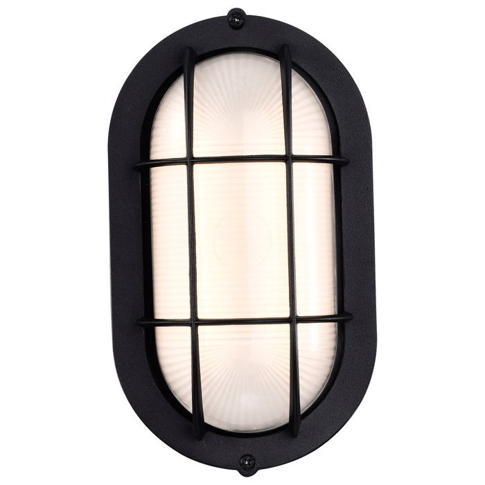 LED Bulk Head Fixture in Black