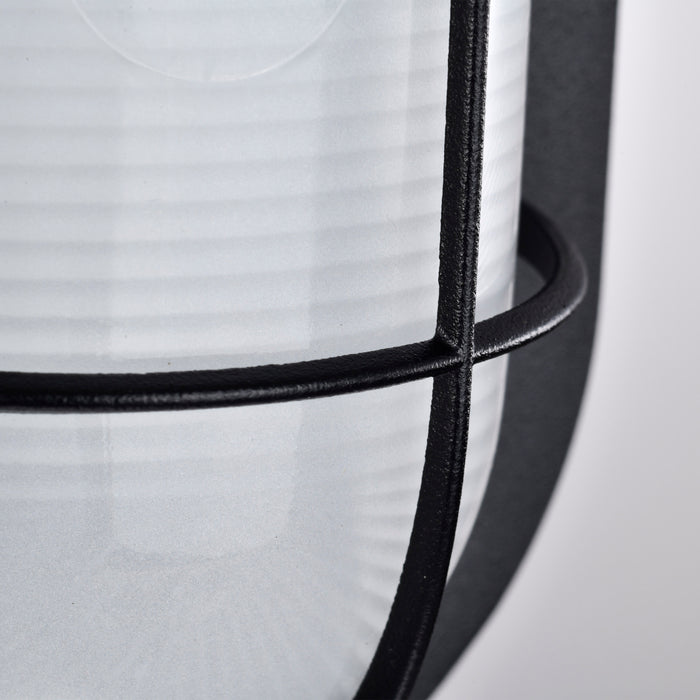 LED Bulk Head Fixture in Black