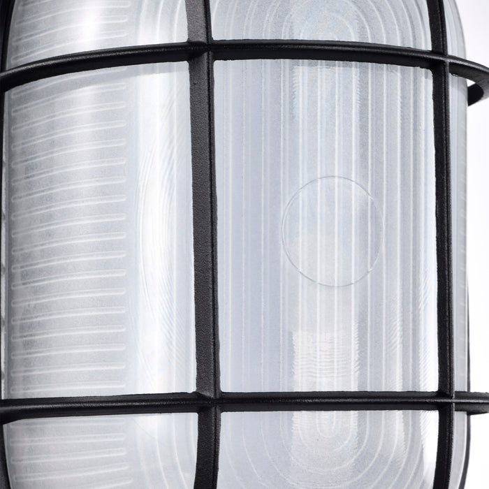LED Bulk Head Fixture in Black