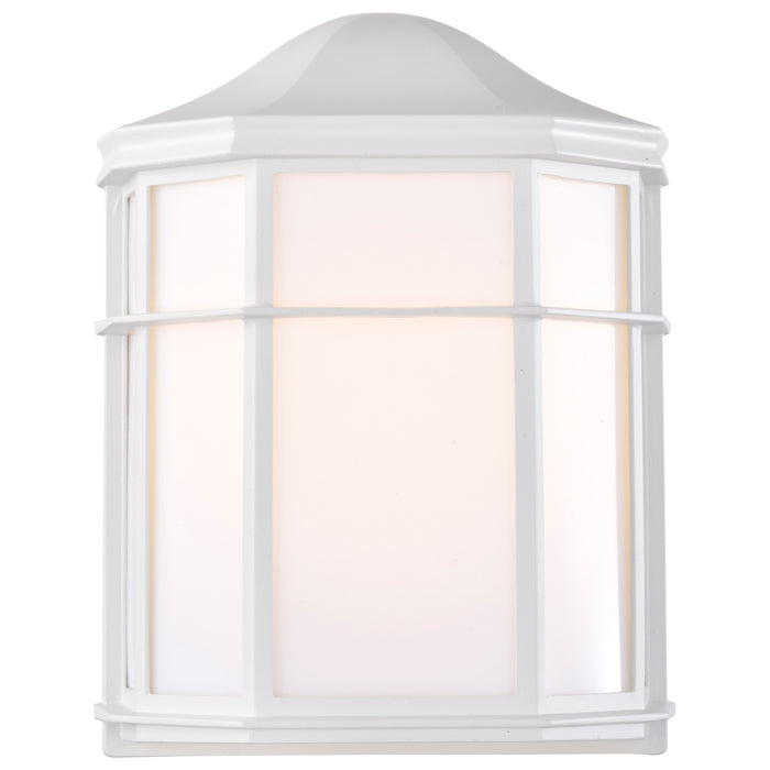 LED Cage Lantern Fixture in White
