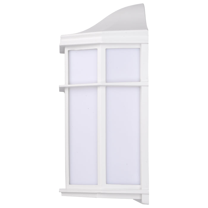 LED Cage Lantern Fixture in White