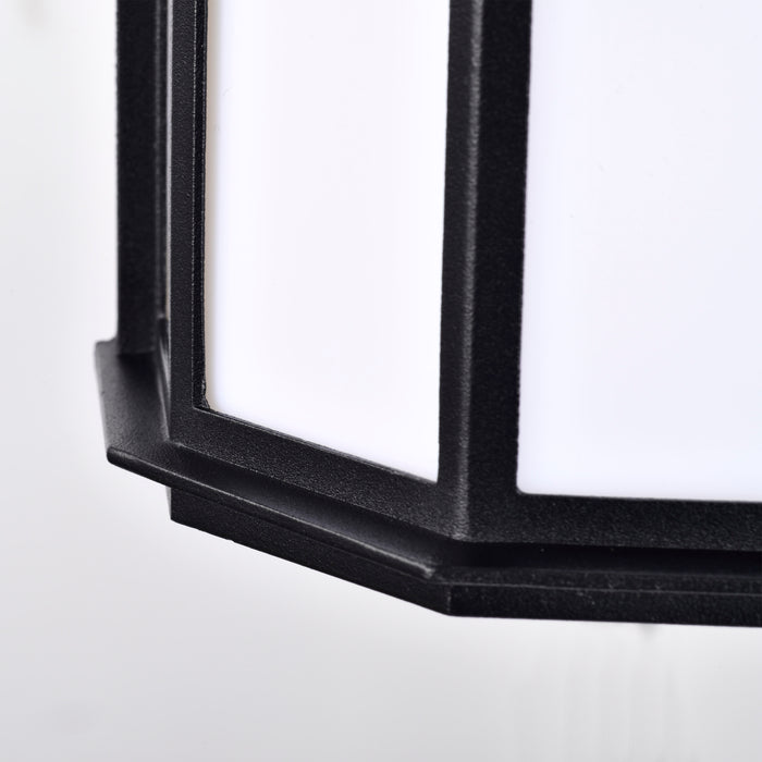 LED Cage Lantern Fixture in Black