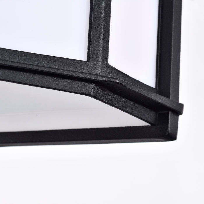 LED Cage Lantern Fixture in Black