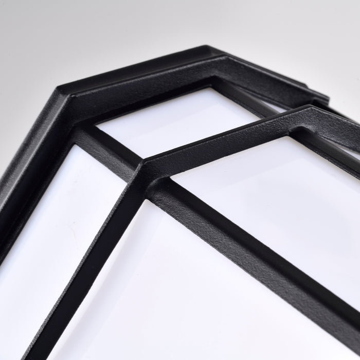 LED Cage Lantern Fixture in Black
