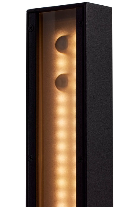 Raven LED Outdoor Wall Sconce in Textured Matte Black