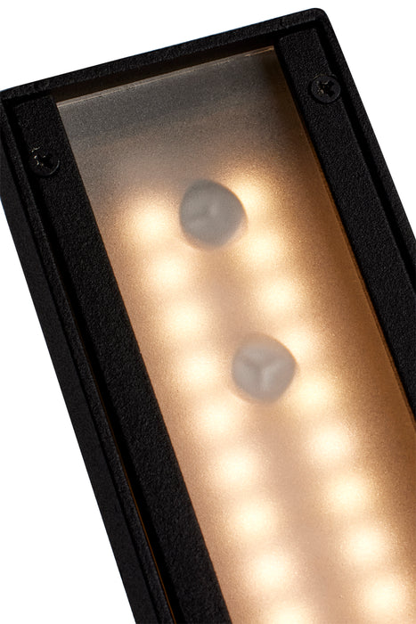 Raven LED Outdoor Wall Sconce in Textured Matte Black