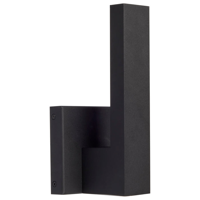 Raven LED Outdoor Wall Sconce in Textured Matte Black