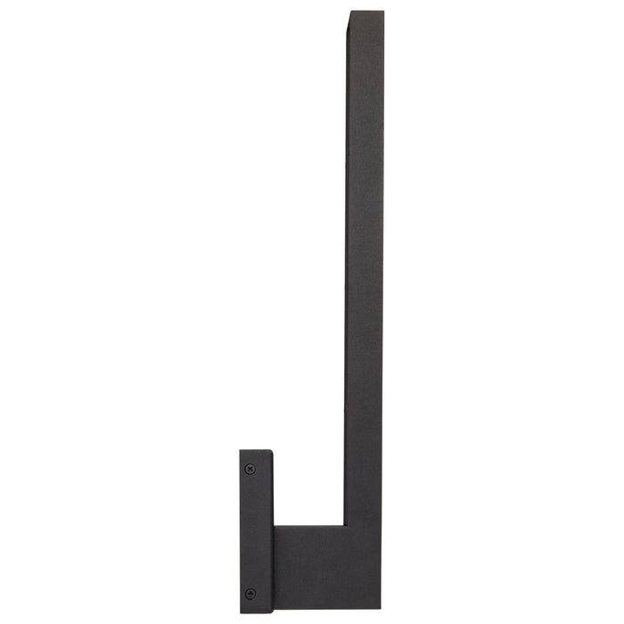 Raven LED Outdoor Wall Sconce in Textured Matte Black