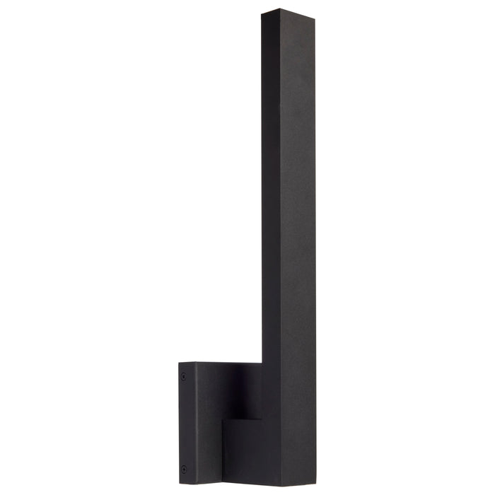 Raven LED Outdoor Wall Sconce in Textured Matte Black