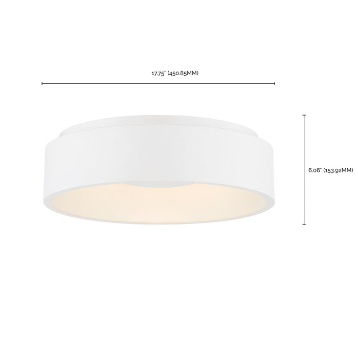 Orbit LED Flush Mount in White