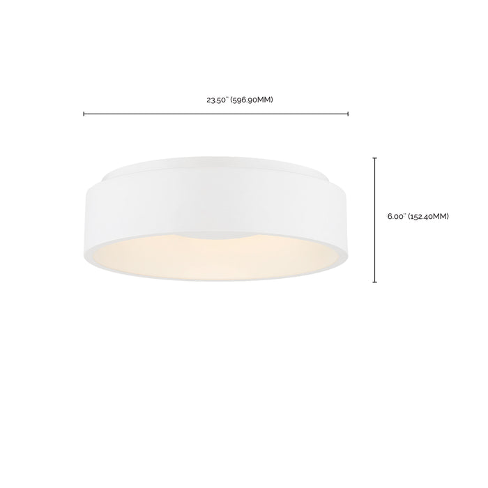 Orbit LED Flush Mount in White