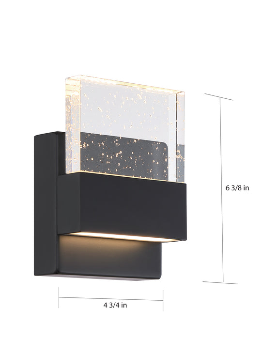 Ellusion LED Wall Sconce in Matte Black