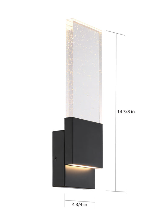 Ellusion LED Wall Sconce in Matte Black