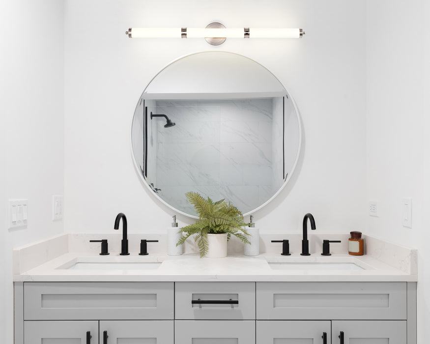 Kagen LED Vanity in Brushed Nickel