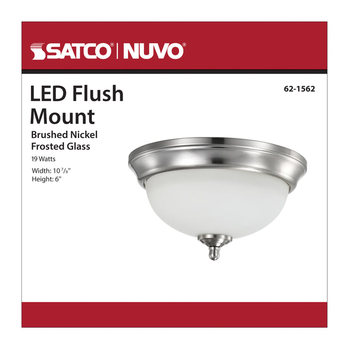 LED Flush Mount in Brushed Nickel