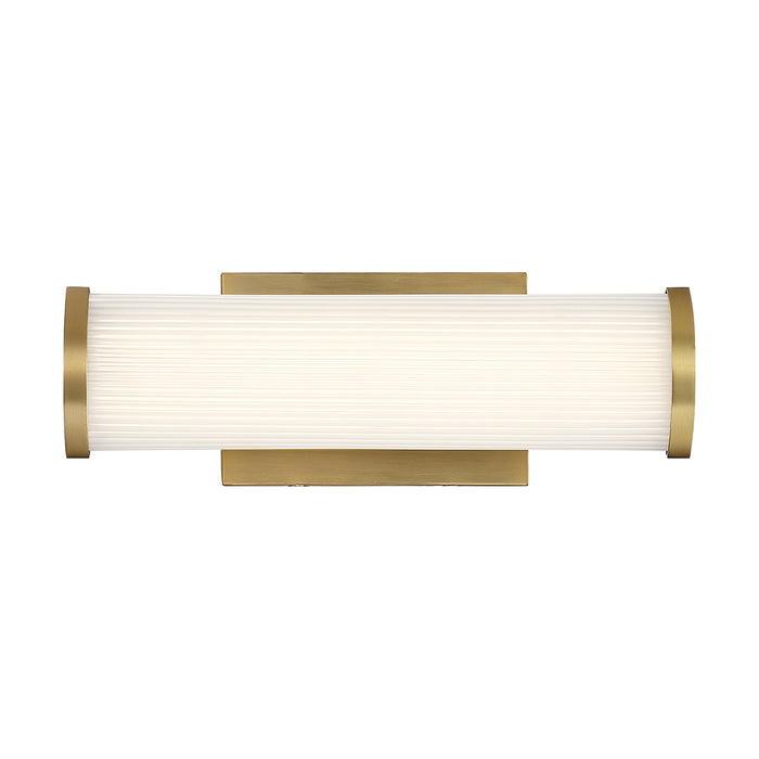 Lena LED Vanity in Brushed Brass