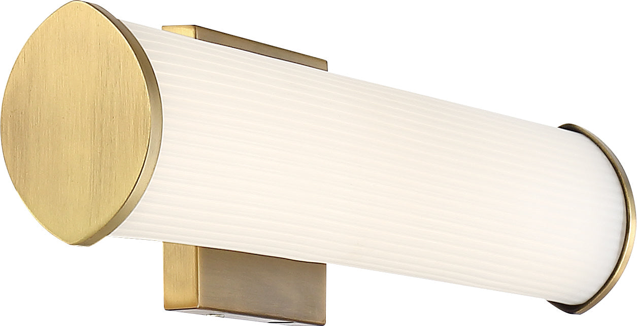 Lena LED Vanity in Brushed Brass