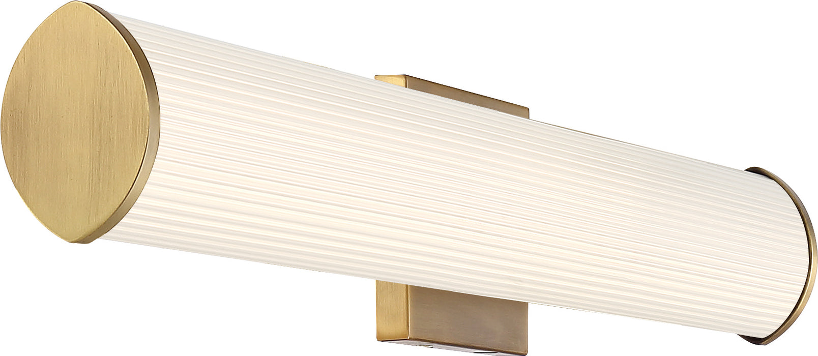 Lena LED Vanity in Brushed Brass