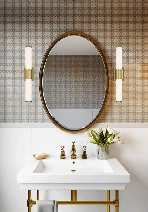 Caper LED Vanity in Brushed Brass